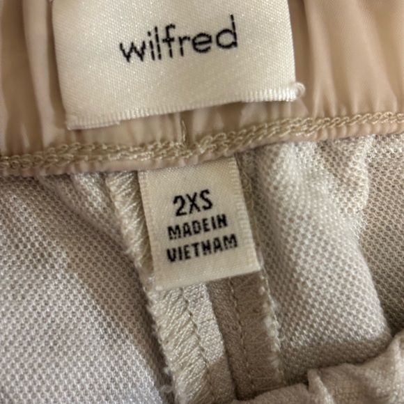 Aritzia Wilfred Tencel Linen Shorts with Drawstring size 2XS or 00 - Picture 4 of 15